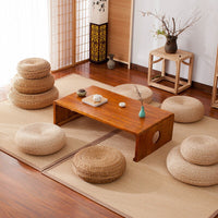 Coussin de Méditation Tatami en Paille Naturelle de Style Japonais
