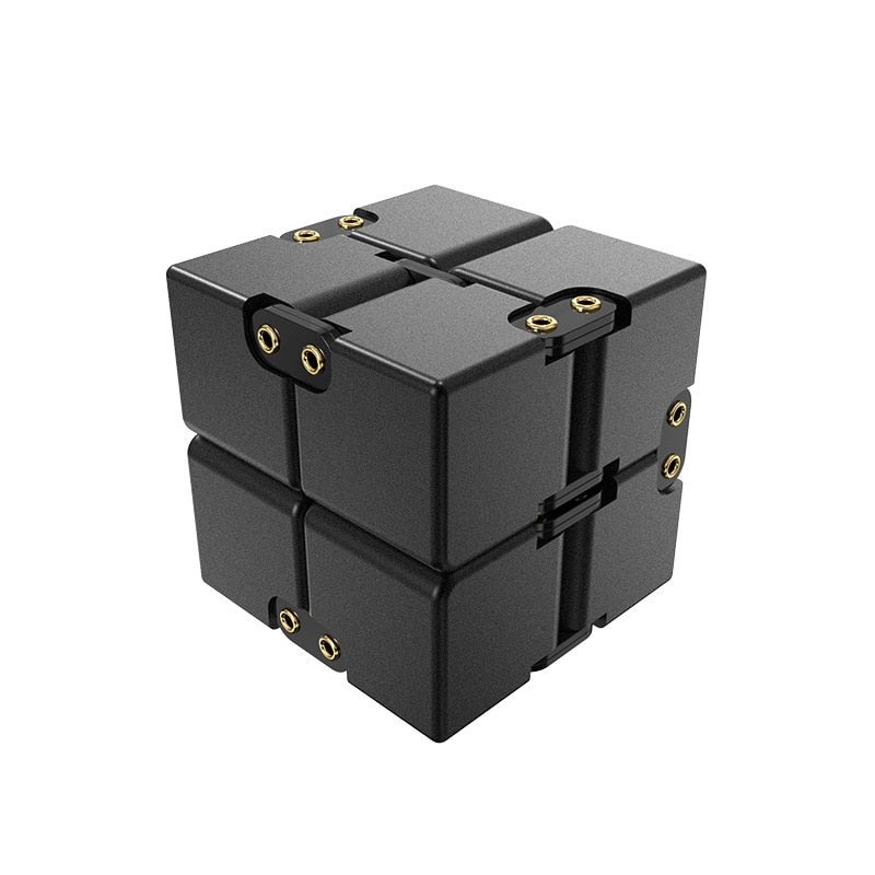 Cube infini antistress métal noir rouge –