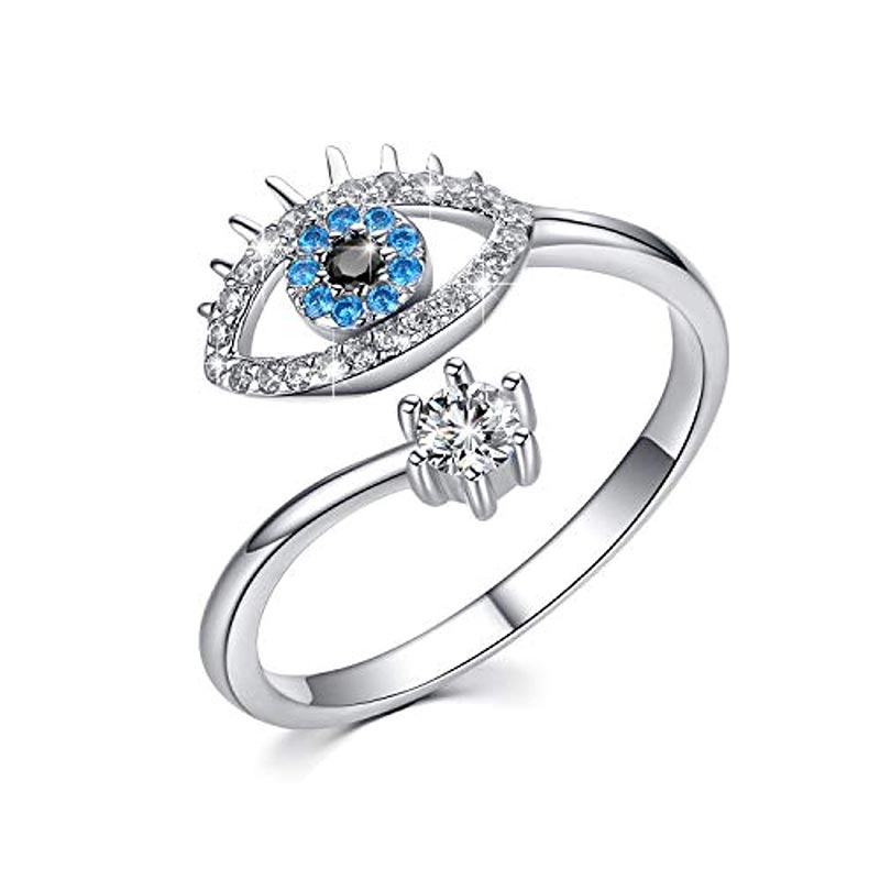 Bague Anti-stress Rotative Femme - Acier Inoxydable Or, Motif Damier, Cadeau élégant Anxiété - 14