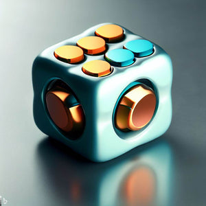 Cube Anti-Stress - Le Cube Anti-Stress coloré avec 6 Actions Amusantes pour  soulager Le Stress est Le Cadeau et Le Jouet de Bureau pour Tous Les