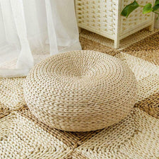 Coussin de Méditation en Paille Naturelle