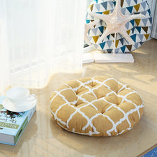 Coussins de Siège Futon Ronds Zabuton pour Tatami - Coussin de Méditation Yoga pour Fenêtre Baie et Patio Swing