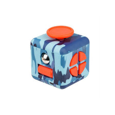 Cube Antistress Multiboutons Fingertoy Bleu