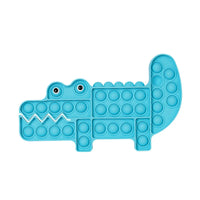 Pop it amusant crocodile bleu anti-stress