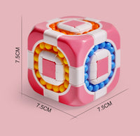 Cube antistress énigme magique rotative orange