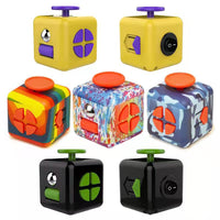 Cube Antistress Multiboutons Fingertoy Rouge