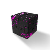 Cube infini antistress métal noir violet