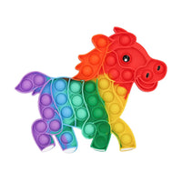 Pop it  anti-stress cheval multicolore