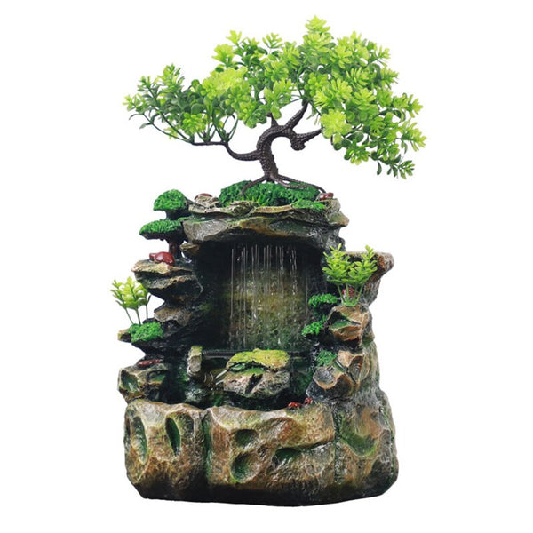 Jardin Zen Miniature Avec Bonsaï Et Galets Créés Avec L'ia Générative