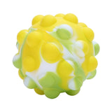 Balle antistress colorés 3D Pop It blanc