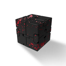 Cube infini antistress métal noir rouge