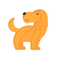 Pop it amusant anti-stress chien orange