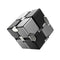 Cube infini antistress métal noir }