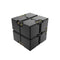 Cube infini antistress métal argent }