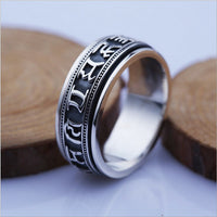 Bague anti-stress argent