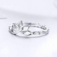 Bague Anti-Stress Lotus Argent