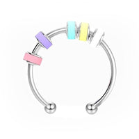 Bague émail anxieuse