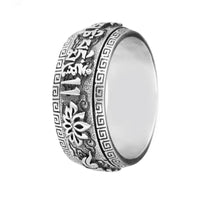 Bague Anti-Stress Bouddhiste Argent