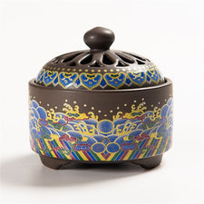 Diffuseur d'encens  en émail coloré