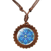 Collier chakra géométrique 