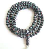 Collier de méditation en pierres colorées