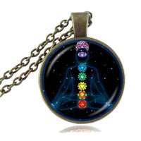 Chaîne pendentif des 7 chakras