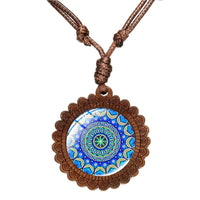 Collier chakra géométrique 