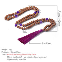 Collier mala de protection Rudraksha