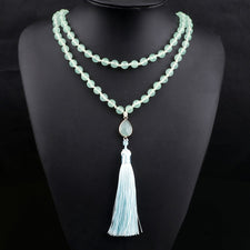 Collier mantra 108 pierres naturelles