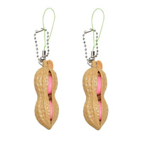 Petite balle cacahuète antistress porte-clef