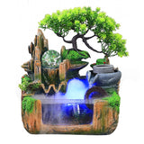 Fontaine et jardin zen