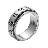 Bague Anti-Stress Tibetaine Argent