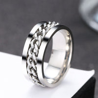 Bague anti-stress colorée tournante