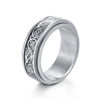 Bague Dragon Gris anti-stress