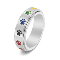 Bague anneau tournant Chat