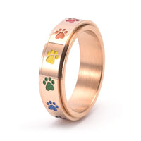 Bague anneau tournant Chat