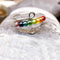 Bague Anti-Stress Multicolore }