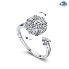 Bague anti-stress femme diamant