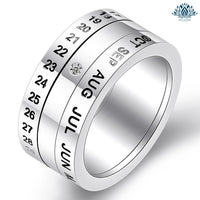 Bague anti-stress homme calendrier