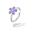 Bague rotative anti-stress Fleur }