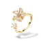 Bague rotative Fleurs Vivace }