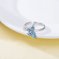 Bague Papillon anti-stress rotative