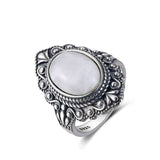 Bague Zen Argent Pierre de Lune