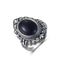 Bague Zen Argent Pierre de Lune }