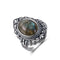 Bague Zen Argent Pierre de Lune }