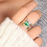 Bague Zen Argent Turquoise