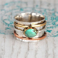 Bague Zen Argent Turquoise