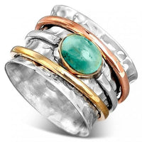 Bague Zen Argent Turquoise