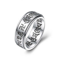 Bague Anti-Stress Argent Tibetain