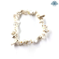 Bracelet anti stress pierre naturelle howlite